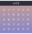 web line icons vector image vector image
