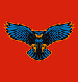owl mascot vector image vector image