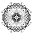 ornamental round lace pattern is like mandala vector image
