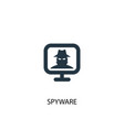spyware icon simple element vector image