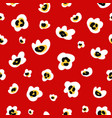 daisy flower seamless pattern vector image vector image