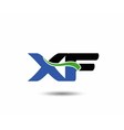 xf logo vector image