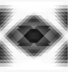 Repeating grey pattern with geometric shapes Vector Image