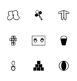 baby icon set vector image