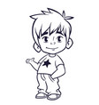 small boy vector image