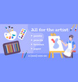 visual art poster vector image