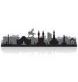 ufa russia city skyline silhouette vector image vector image