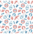 seamless pattern wit summer vacations elements vector image vector image