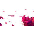 red polygon abstract shape horizontal vector image