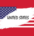 grunge styled flag vector image