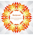 summer frame of colorful abstract leaves vector image