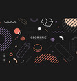 abstract background flat design geometric vector image vector image