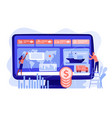 supply chain analytics concept vector image