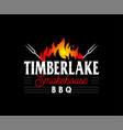 barbecue and smokehouse business restaurant logo vector image