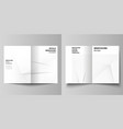 layout two a4 cover mockups design vector image