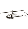 graphic drawing helicopter monogram vector image
