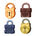 game metal locks vector image vector image