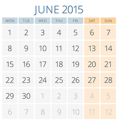 Nature concept 2015 calendar Royalty Free Vector Image
