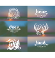 set of elements in hand drawn style vector image