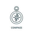 compass line icon linear concept outline vector image