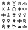 award icons on white background vector image