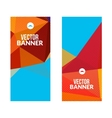 set of polygonal triangular colorful background vector image