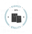 set vintage retro mannequin shopping badges vector image