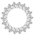 open hands palm gesture engraving vector image