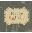 happy easter vintage background vector image vector image