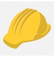 yellow safety helmet cartoon vector image vector image