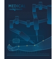 medical background the future of surgery vector image