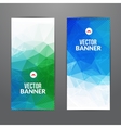 set of polygonal triangular colorful background vector image