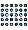 set of simple design icons vector image vector image