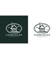 farmhouse logo icon vector image