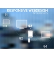 responsive webdesign infographics vector image