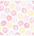 botanical of monstera leaf vector image vector image