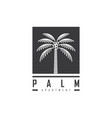 coconut tree logo design vector image
