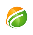 sphere loop abstract logo vector image