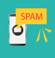 spam data concept attention message vector image