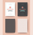 wedding invitation save the date cards vintage vector image
