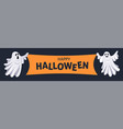 flat with ghosts on dark background vector image vector image