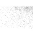 black grainy texture isolated on white vector image