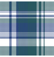 blue green color pixel plaid seamless pattern vector image vector image