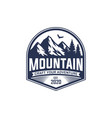 mountains logo design template vector image vector image