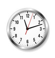 office realistic clock wall round watches vector image vector image