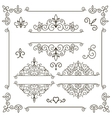 set frames borders dividers text vector image