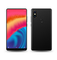 smartphone mockup vector image vector image