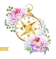 watercolor compass vector image