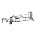 fairchild au-23 peacemaker vector image vector image