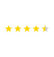five stars customer product rating review vector image